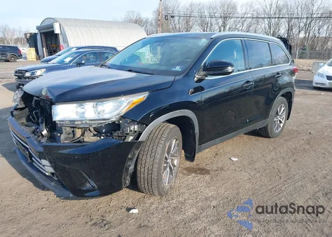 2019 Toyota Highlander Xle из США, поврежденный, VIN 5TDJZRFH1KS589443